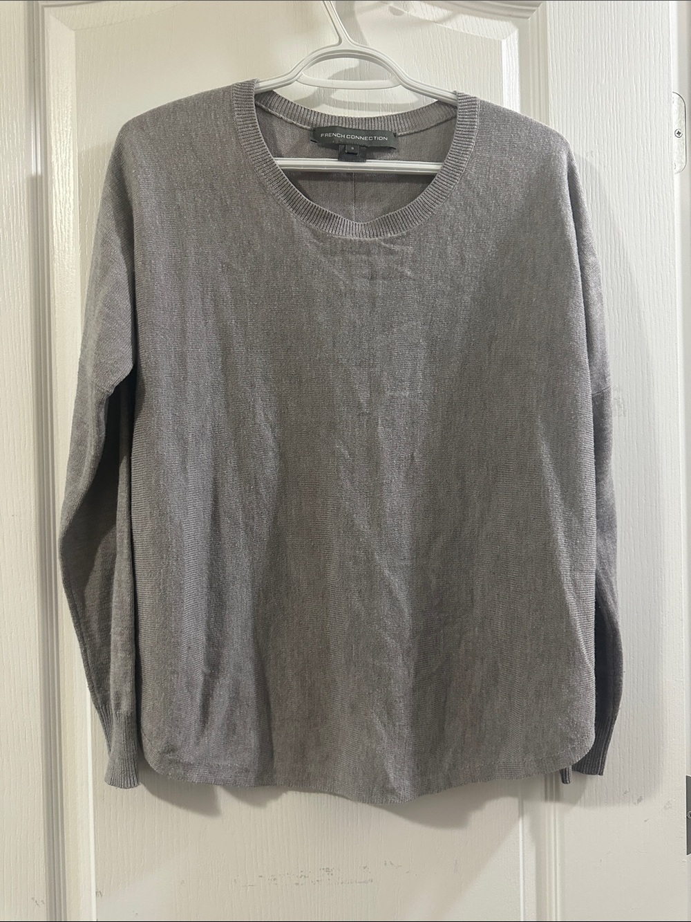 Women’s French Connection Classic Crewneck Sweater - Gray